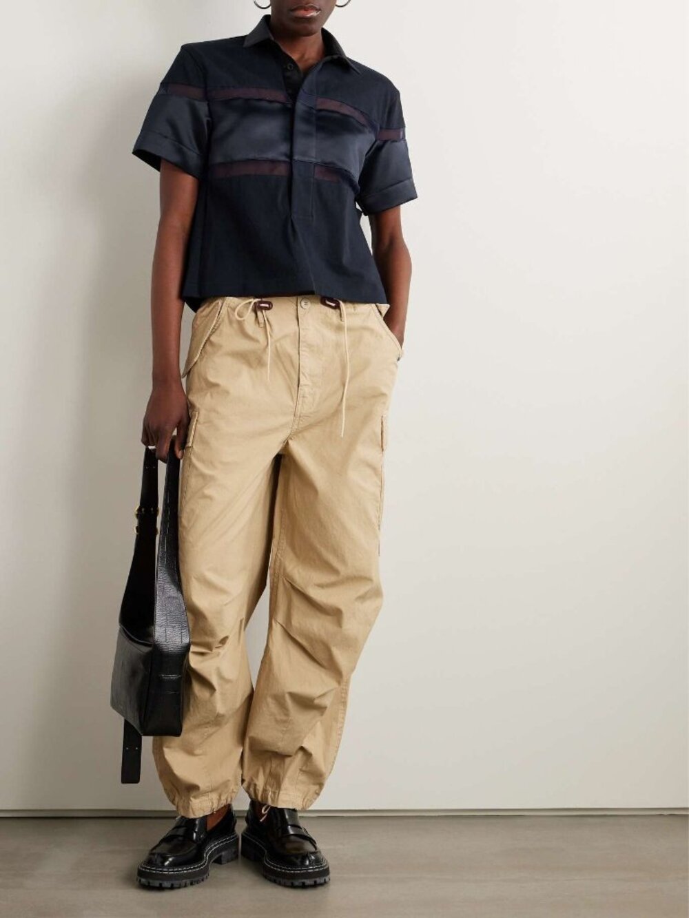 R13 Balloon Army cargo trousers in Khaki, size Small. Fits size S/M - Picture 14 of 15